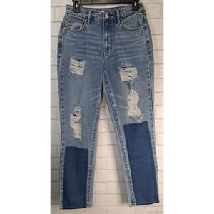 Pacsun High Rise Mom Jeans Size 26 Distressed Ripped Relaxed Hipster Boho